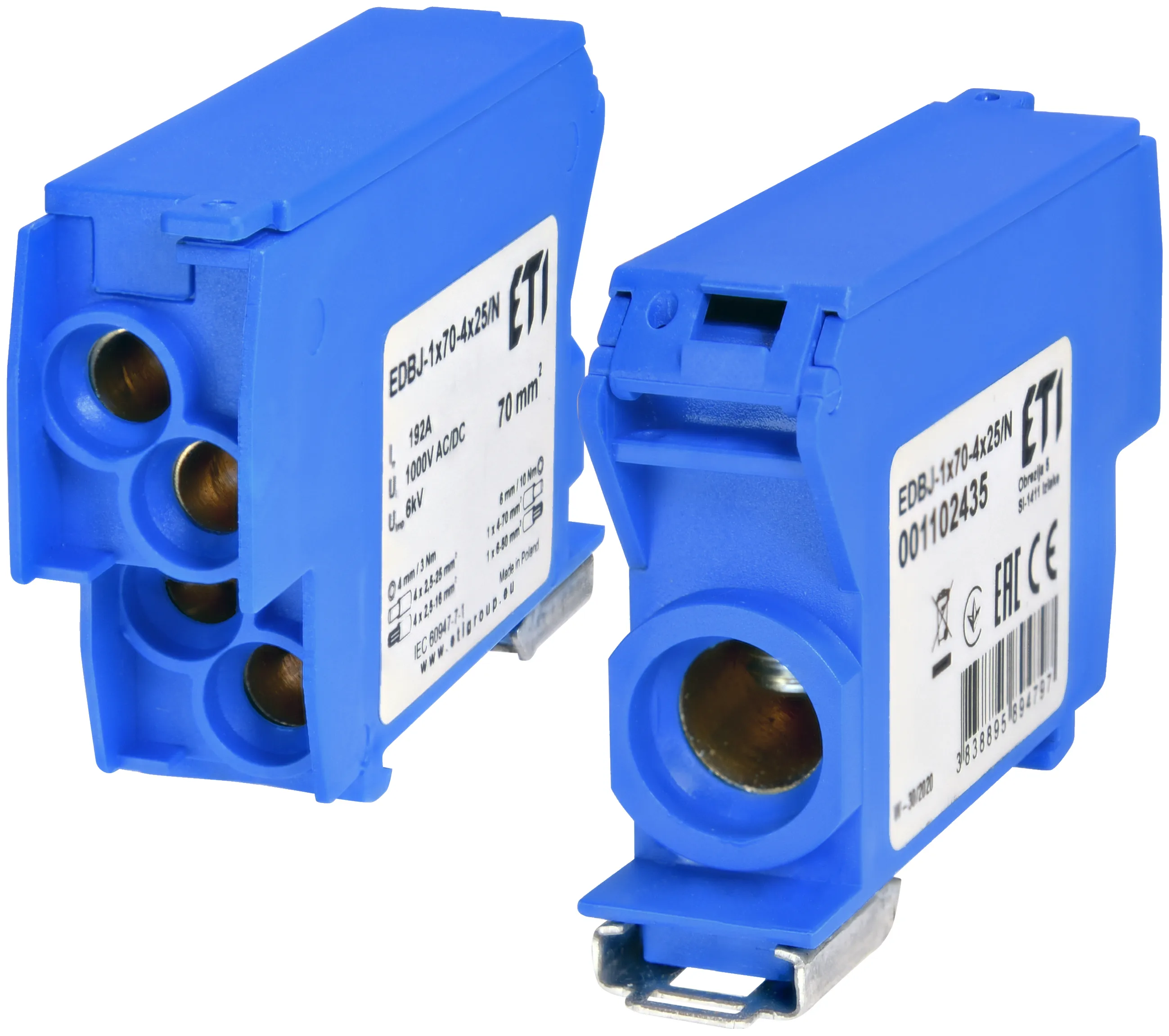 Distribution block EDBJ-1x70-4x25/N 001102435