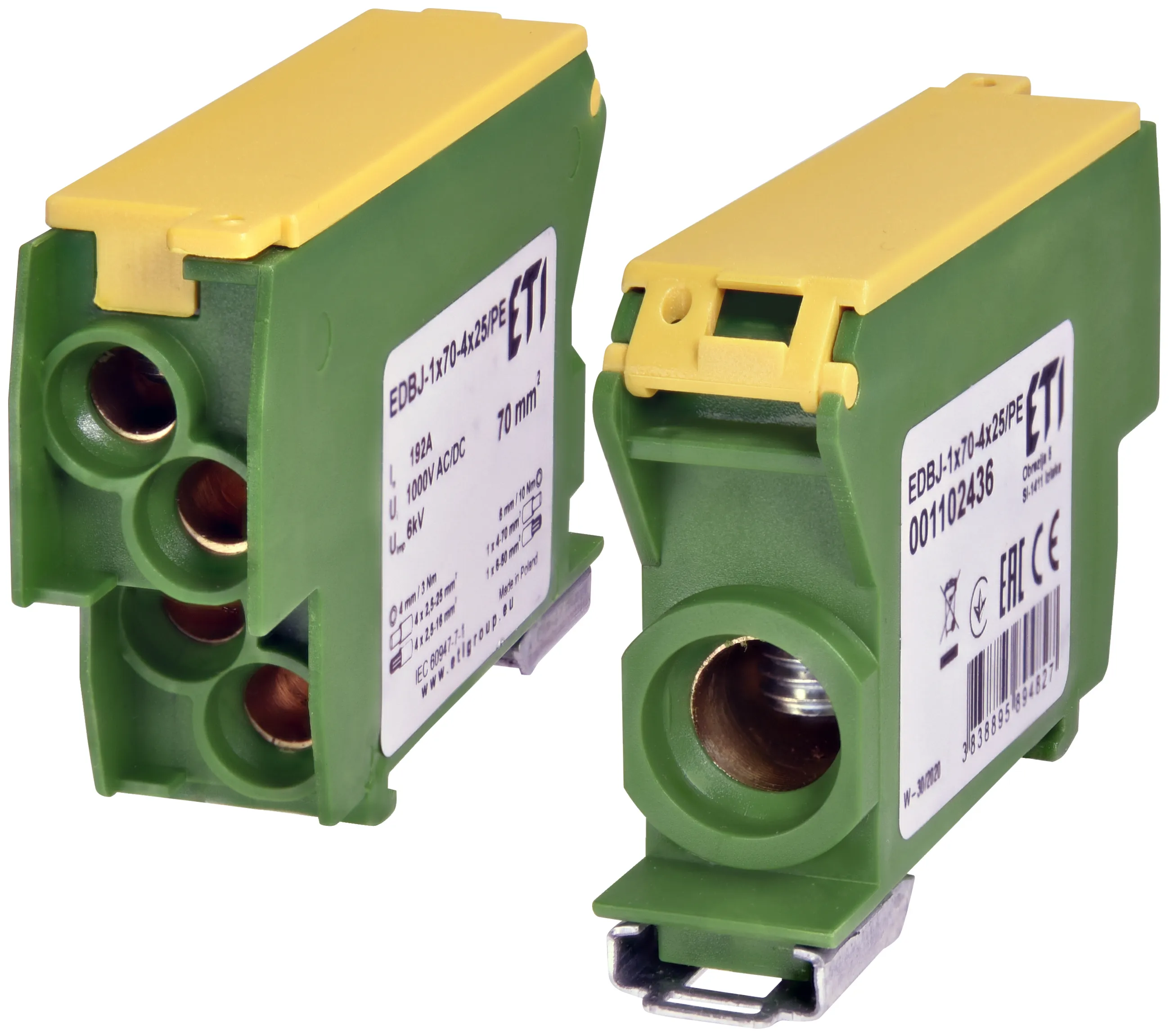 Distribution block EDBJ-1x70-4x25/PE 001102436