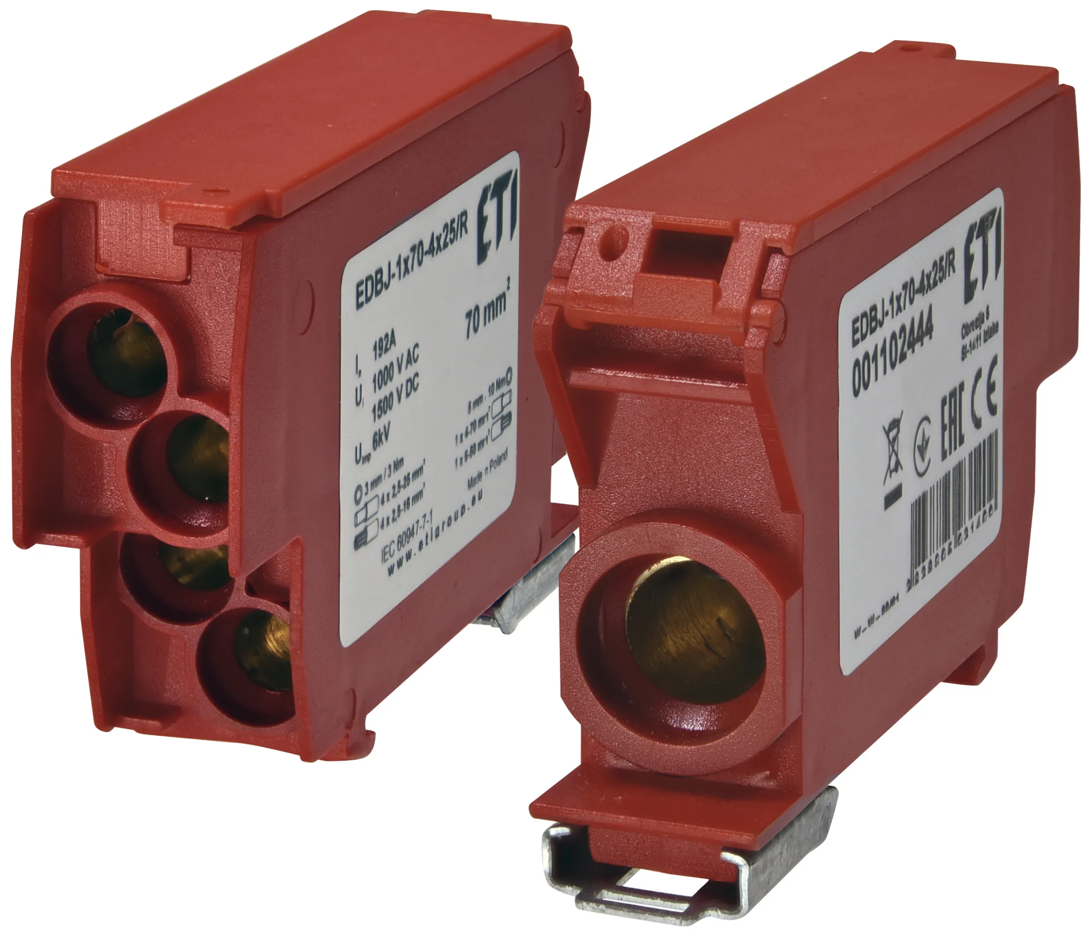 Distribution block EDBJ-1x70-4x25/R 001102444
