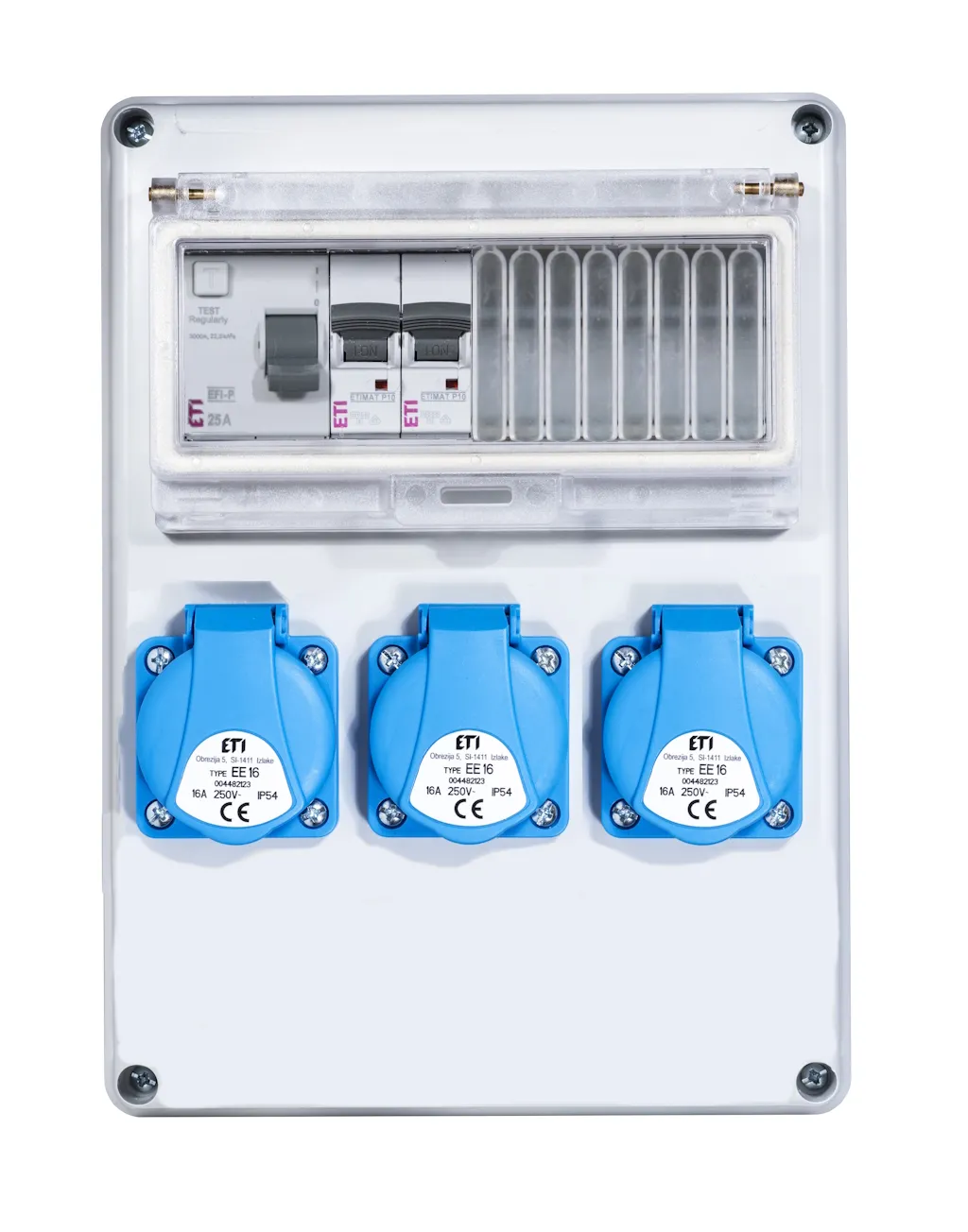 Assemblied distribution box EDS8 RCD 3 B 001105204