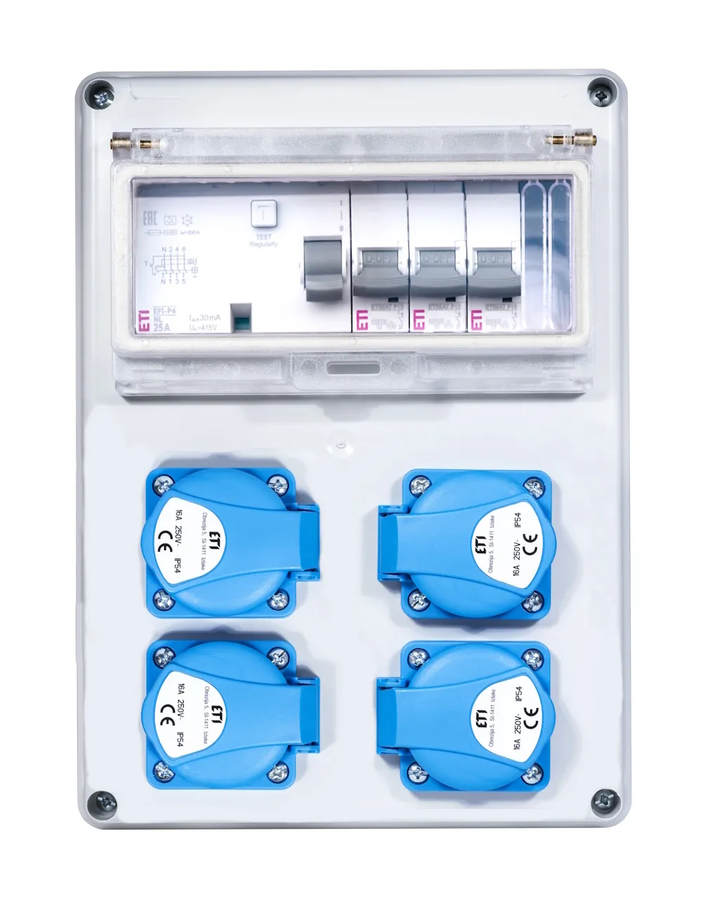 Assemblied distribution box EDS8 RCD 4S C 3F 001105847