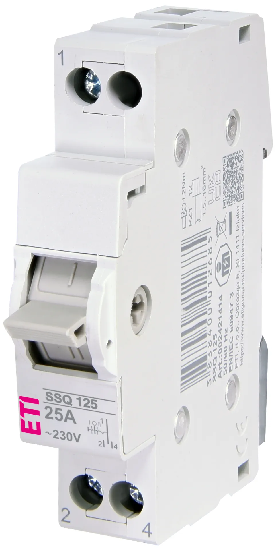 Center-off change-over switch SSQ  125 002421414