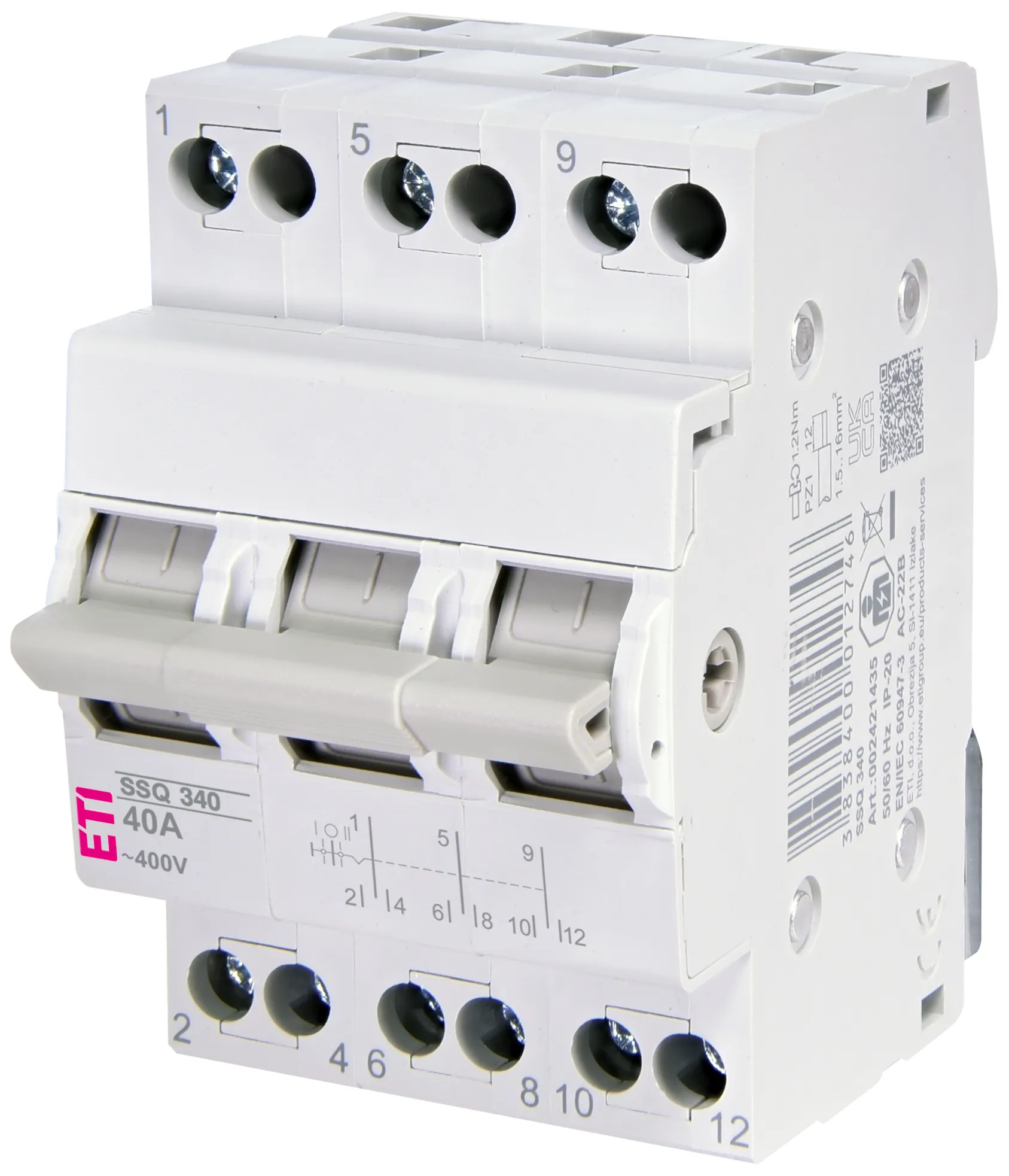 Center-off change-over switch SSQ  340 002421435