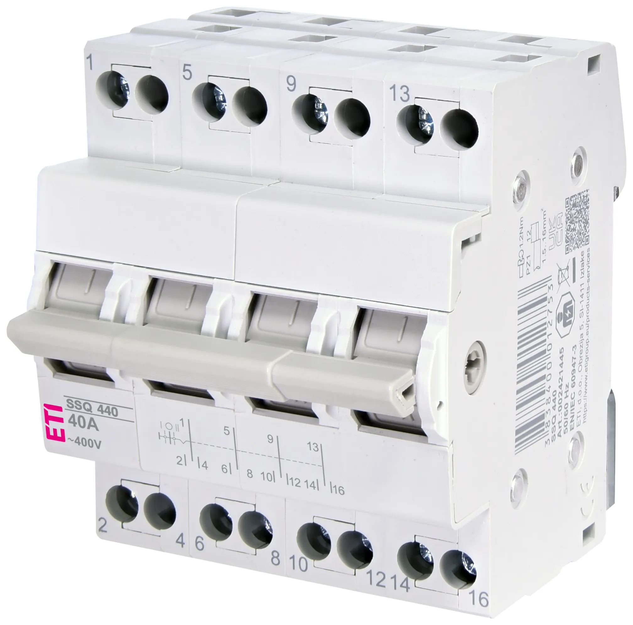 Center-off change-over switch SSQ  440 002421445