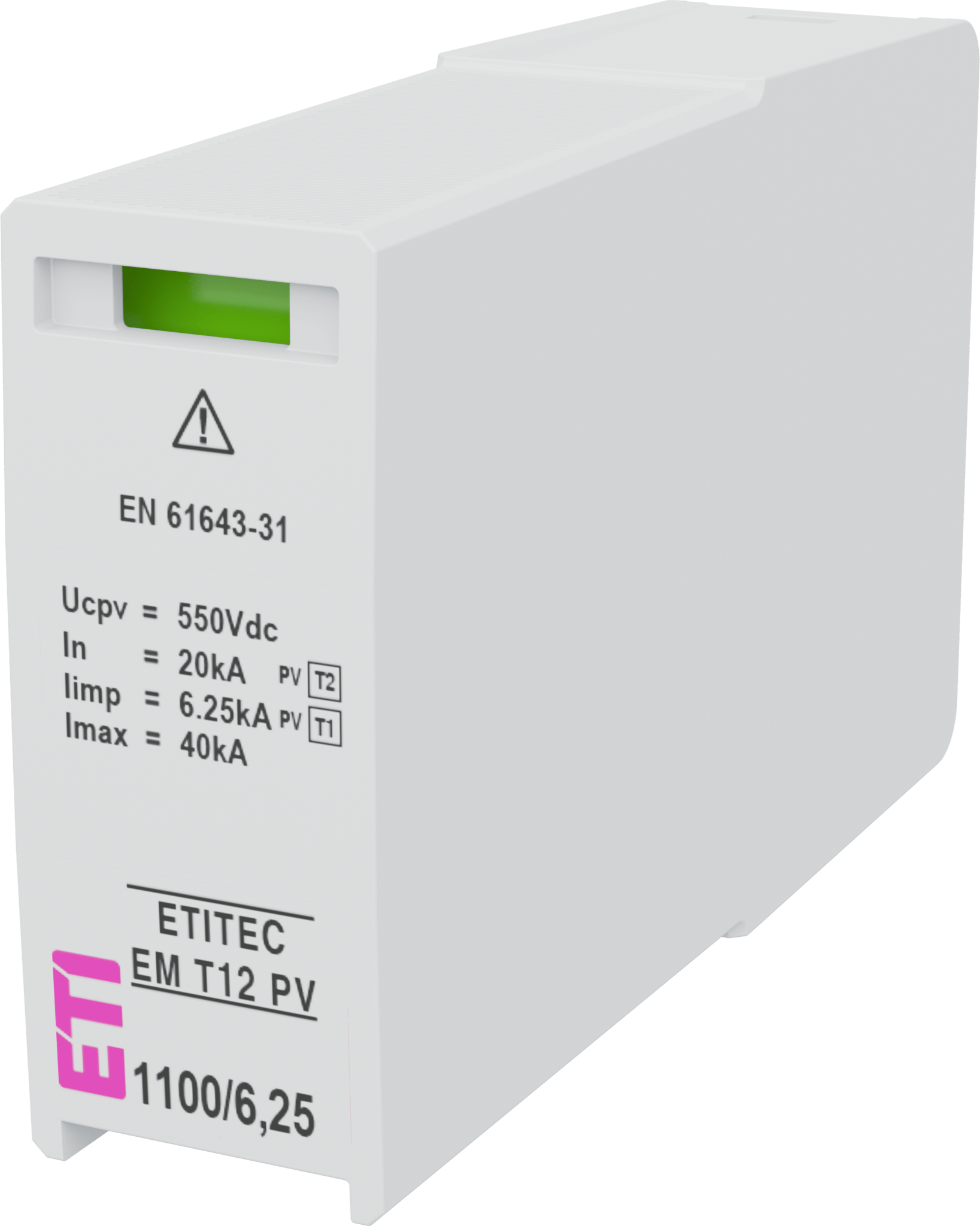 Surge arrester MOD. EM T12 PV 550/6,25 002440584