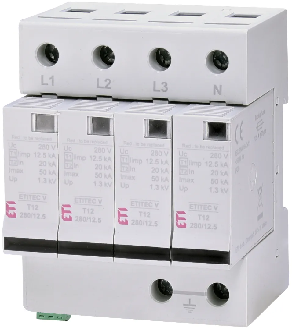 Surge arrester ETITEC V T12 280/12,5 4+0 RC 002442917