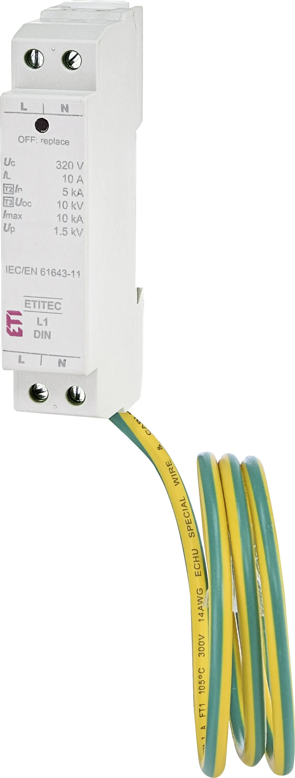 Surge arrester ETITEC L1 DIN 002442985