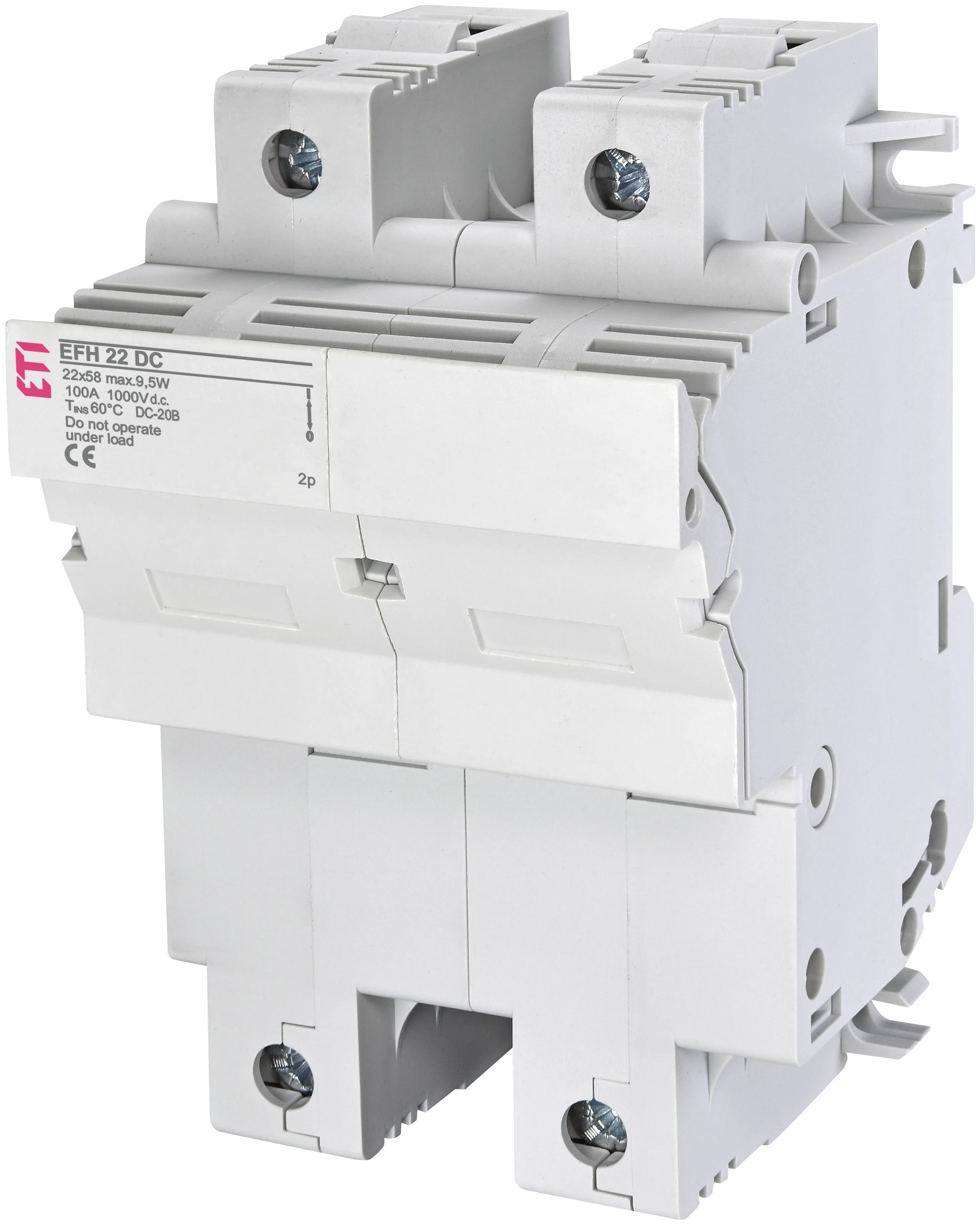 Fuse - base EFH 22 DC 2p 002570203