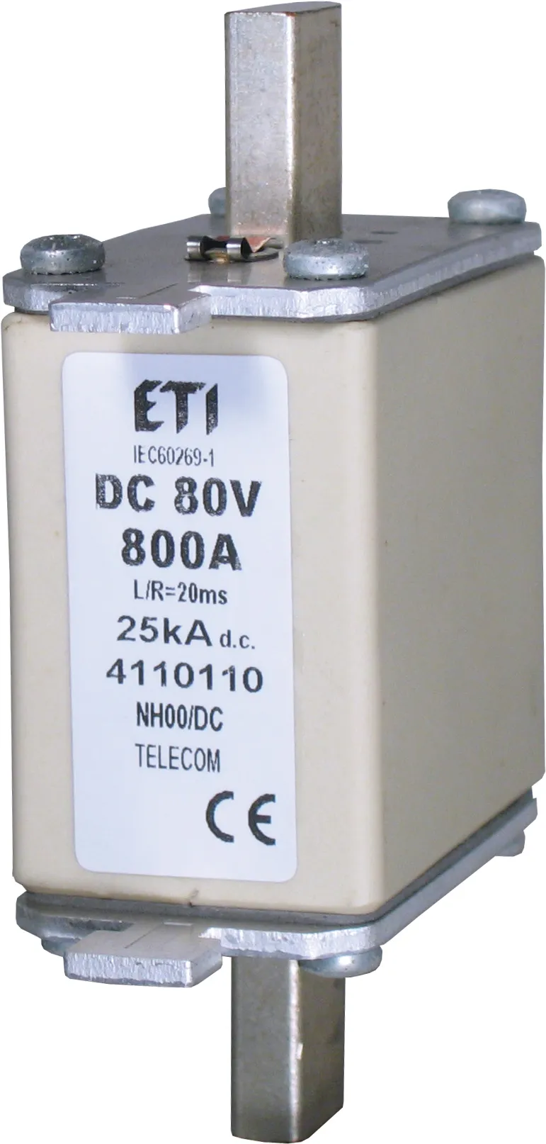 Fuse link NH00 400A/80V DC 004110108