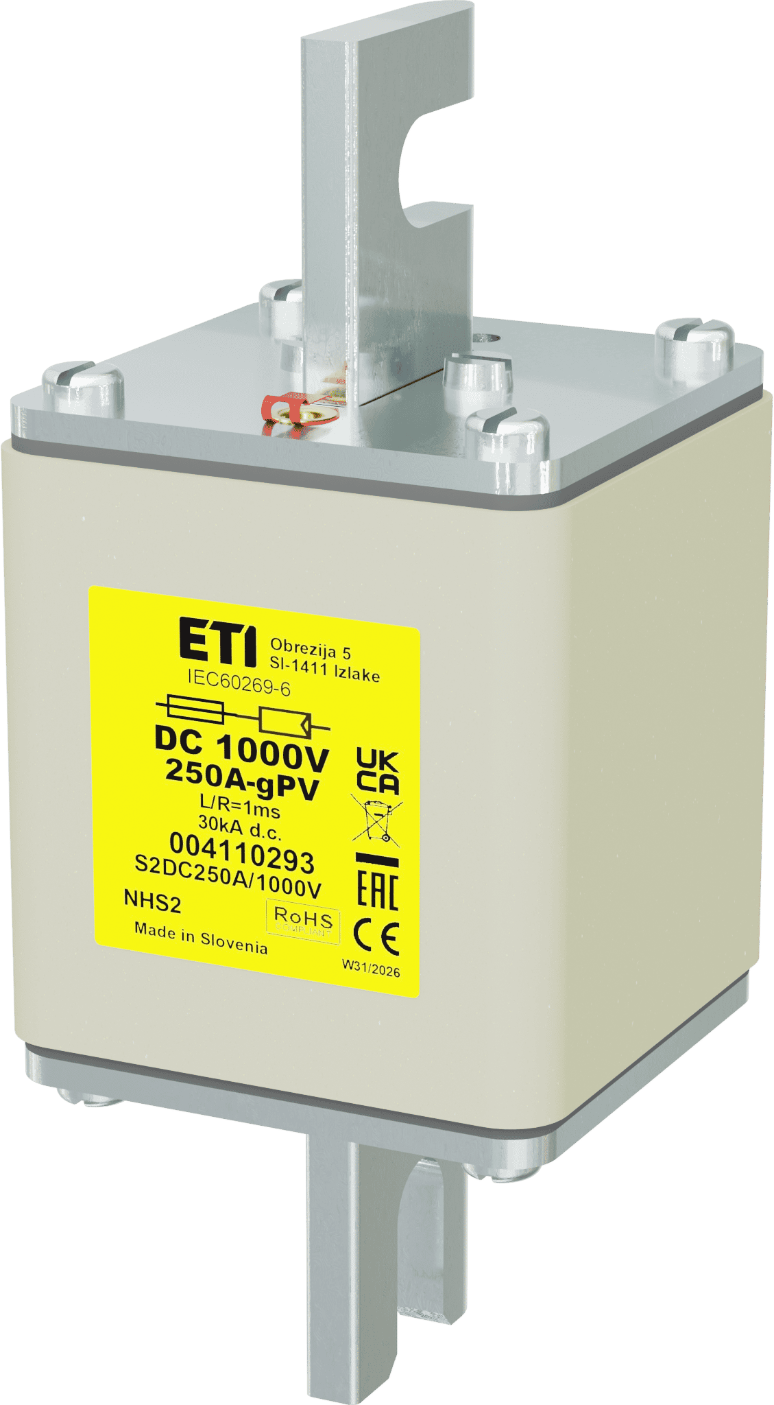 Fuse link NHS2 gPV 250A/1000V DC 004110293