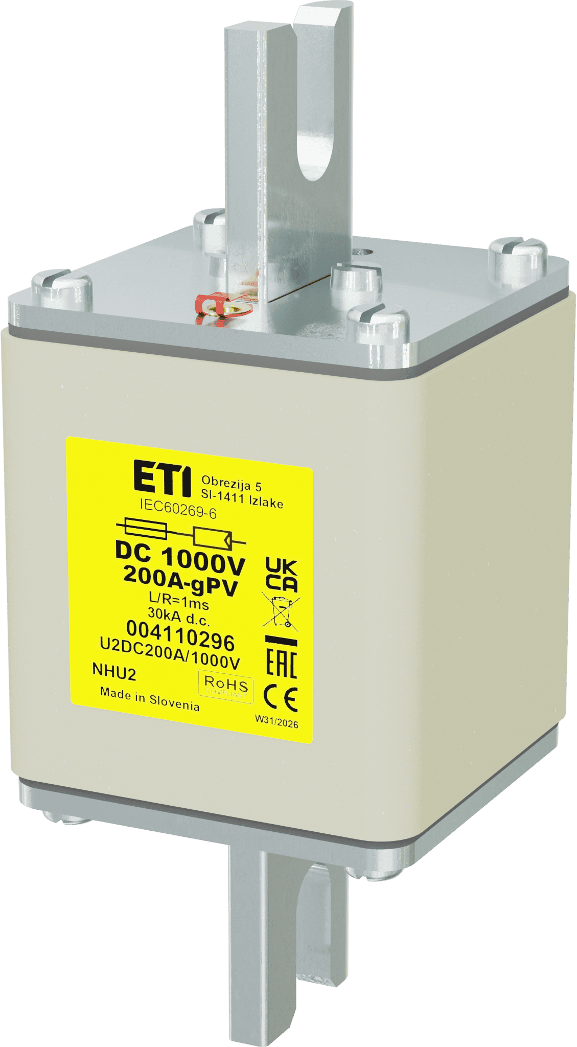 Fuse link NHU2 gPV 200A/1000V DC 004110296