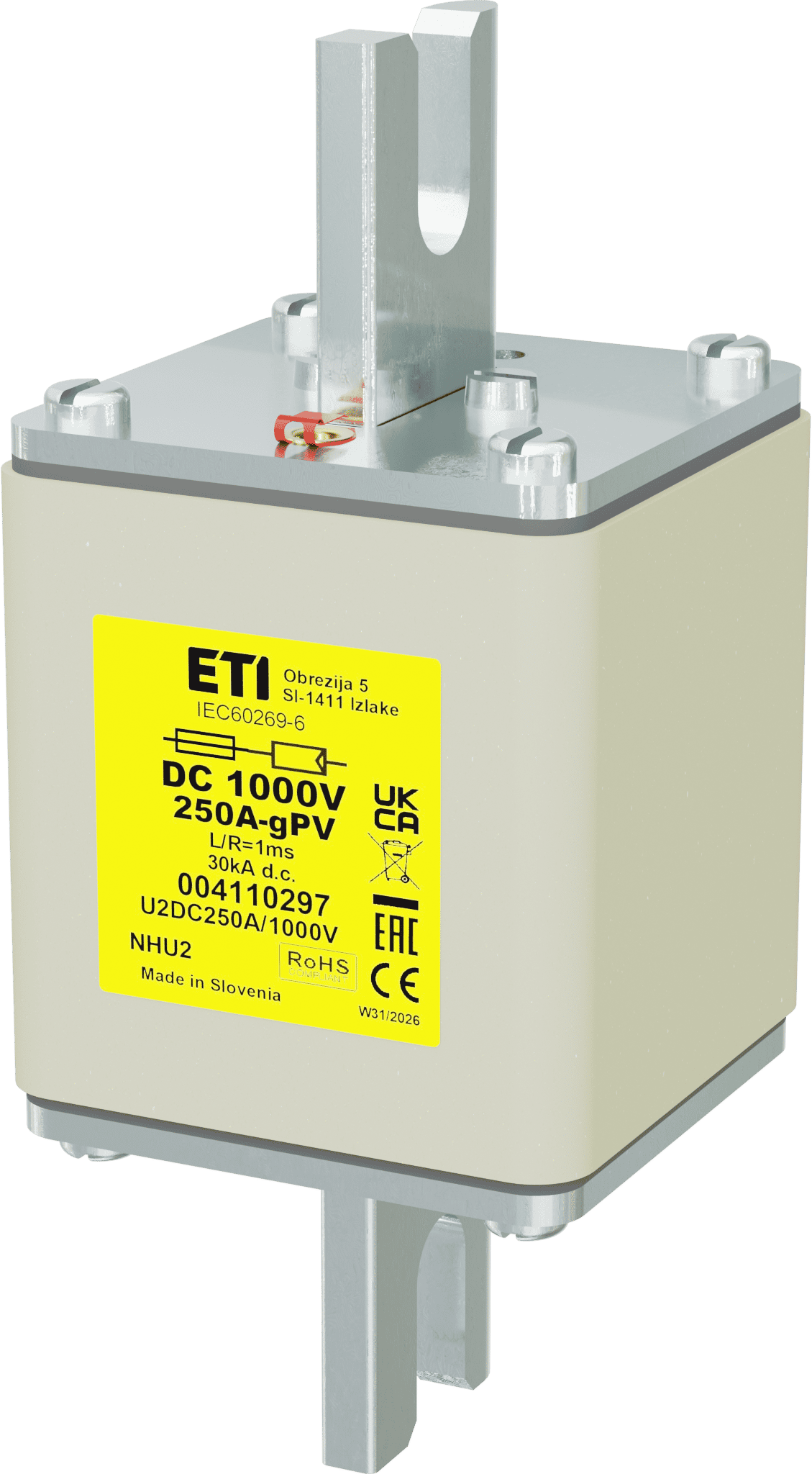 Fuse link NHU2 gPV 250A/1000V DC 004110297