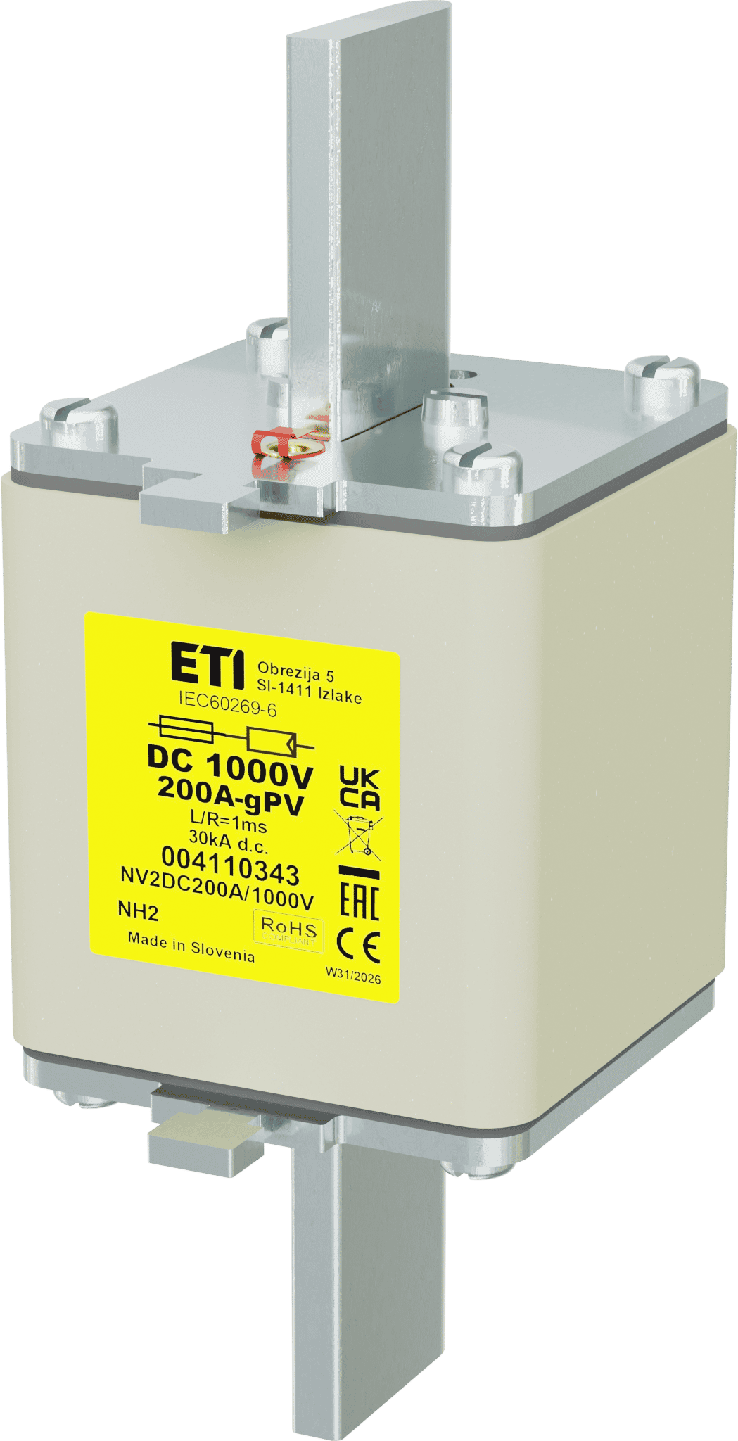 Fuse link NH2 gPV 200A/1000V DC 004110343