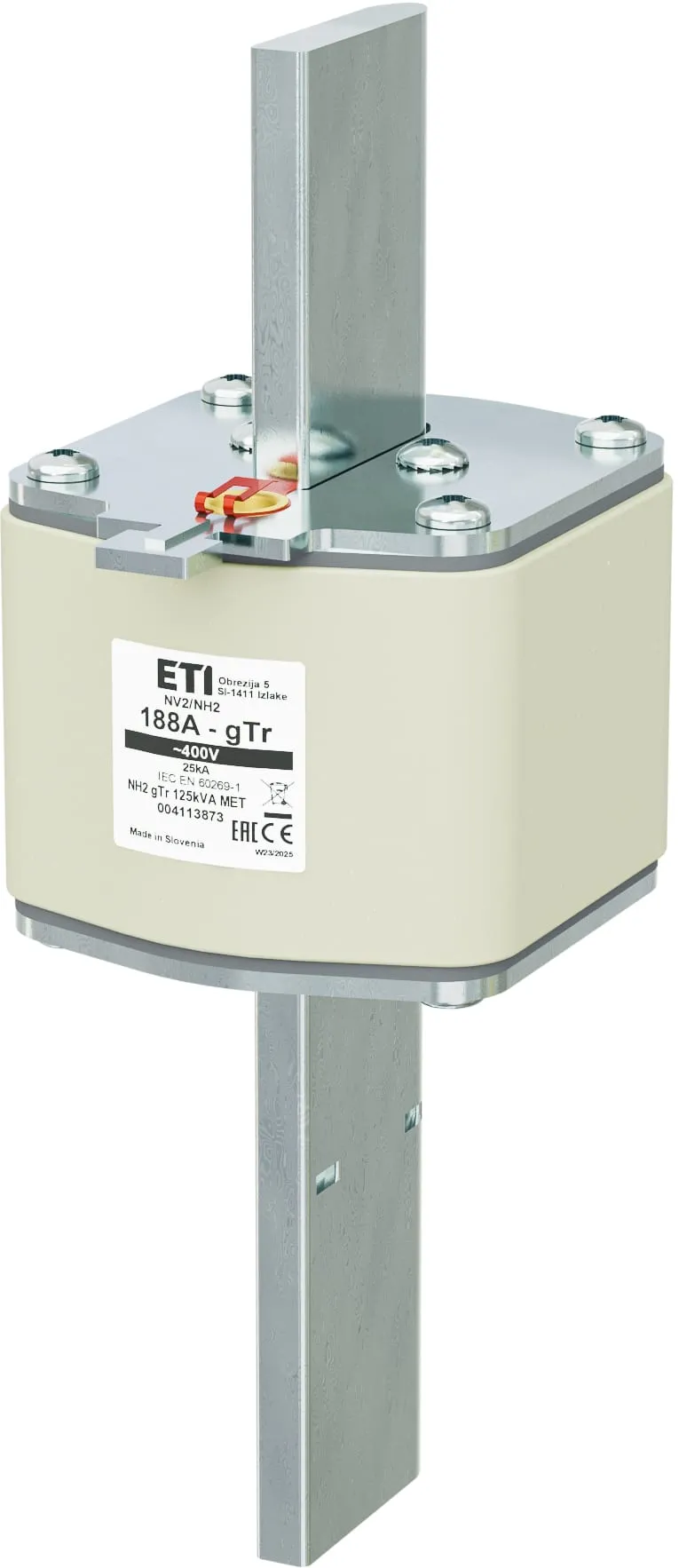 Fuse link NH2 gTr 188A/400V/125kVA MET 004113873