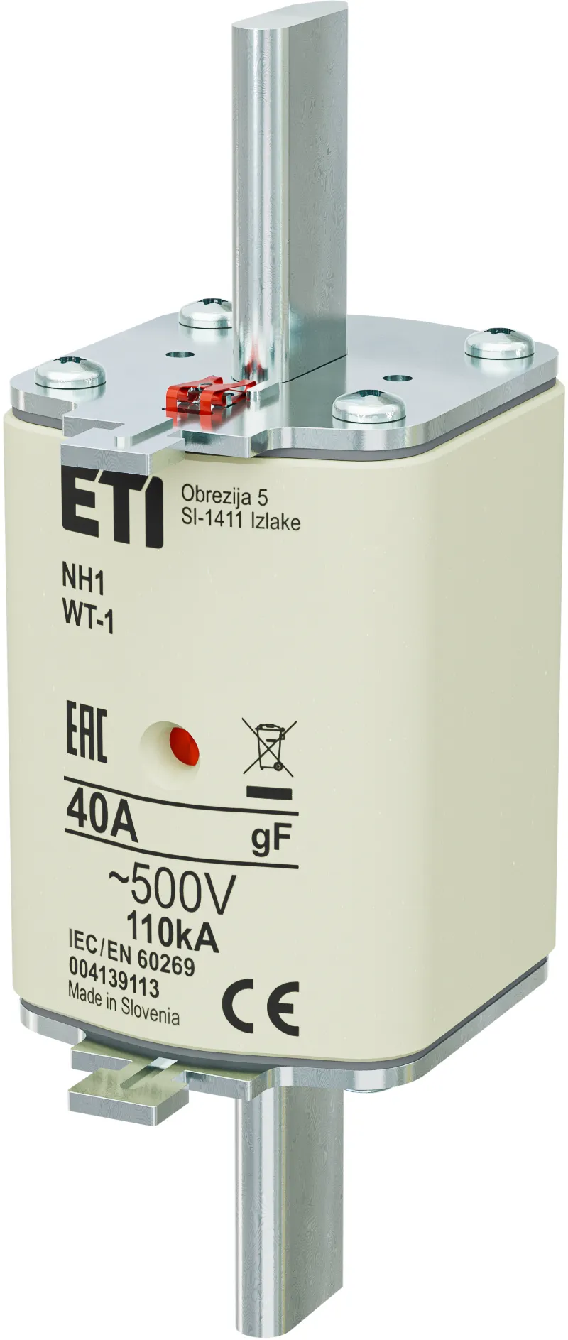Fuse link NH1 gF 40A/500V 004139113
