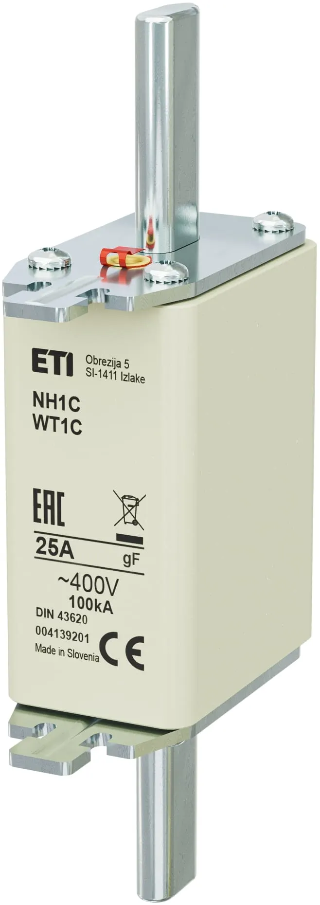 Fuse link NH1C gF 25A/400V 004139201