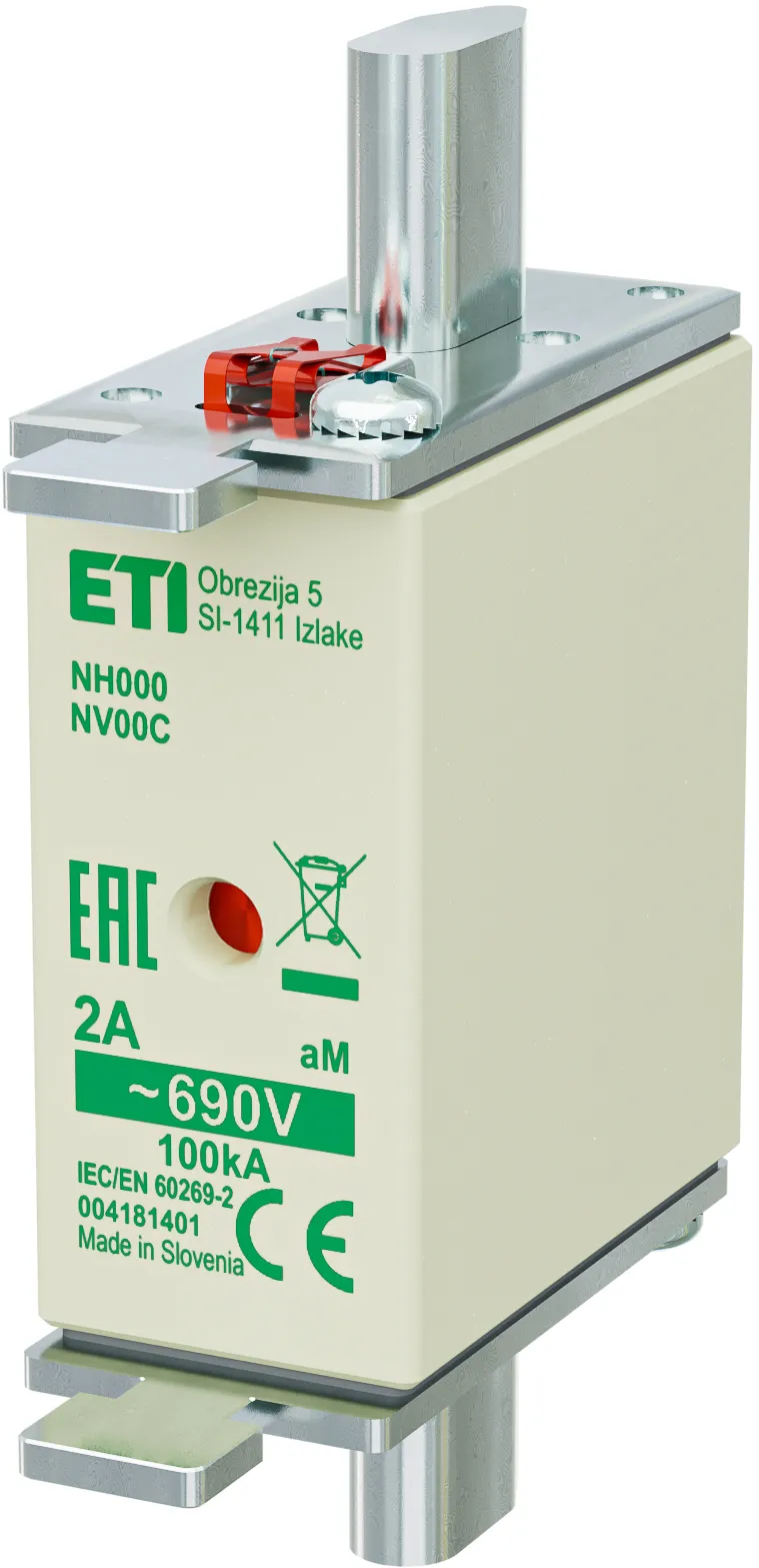 Fuse link NH000 aM 2A/690V 004181401