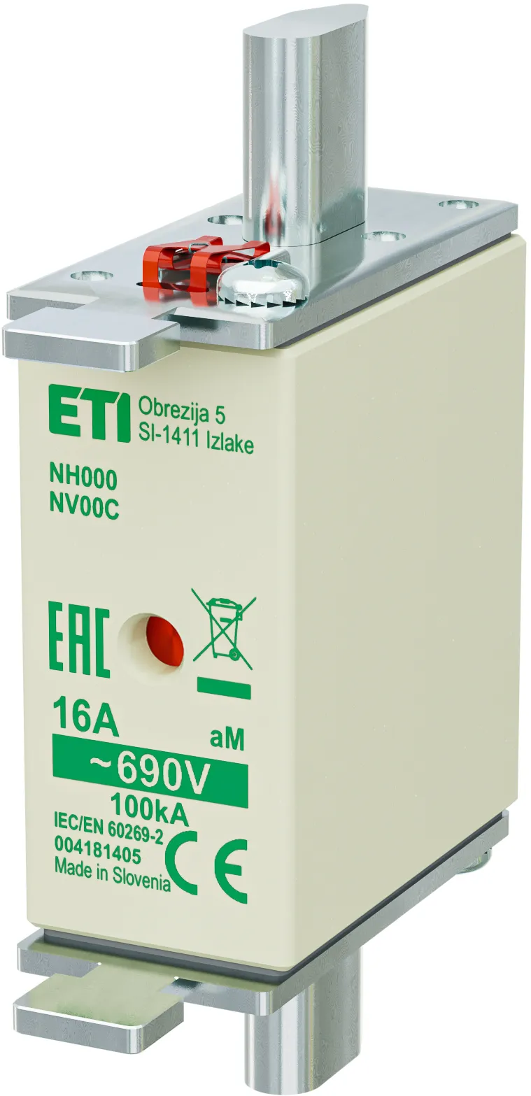 Fuse link NH000 aM 16A/690V 004181405
