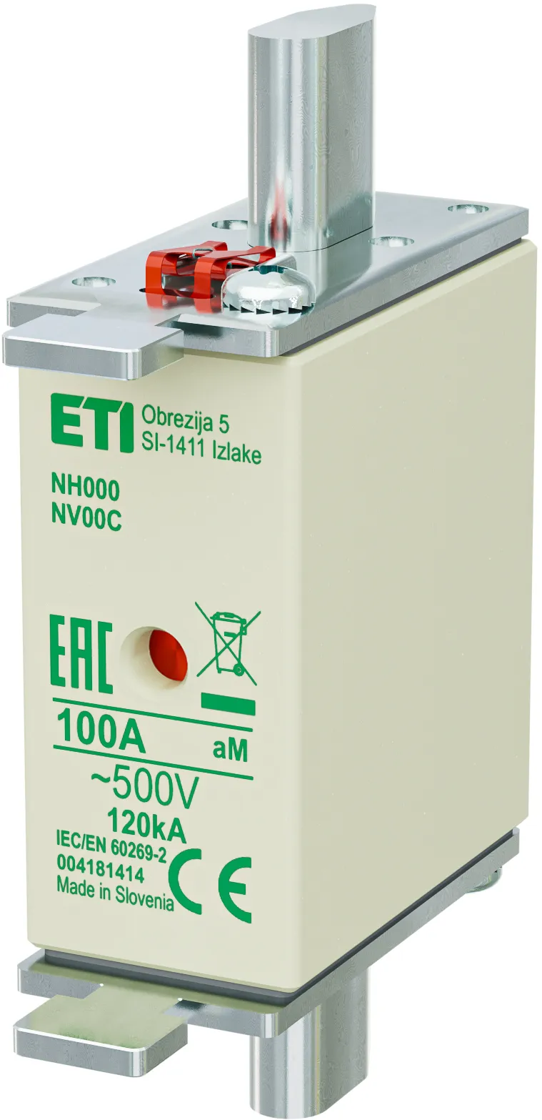 Fuse link NH000 aM 100A/500V 004181414