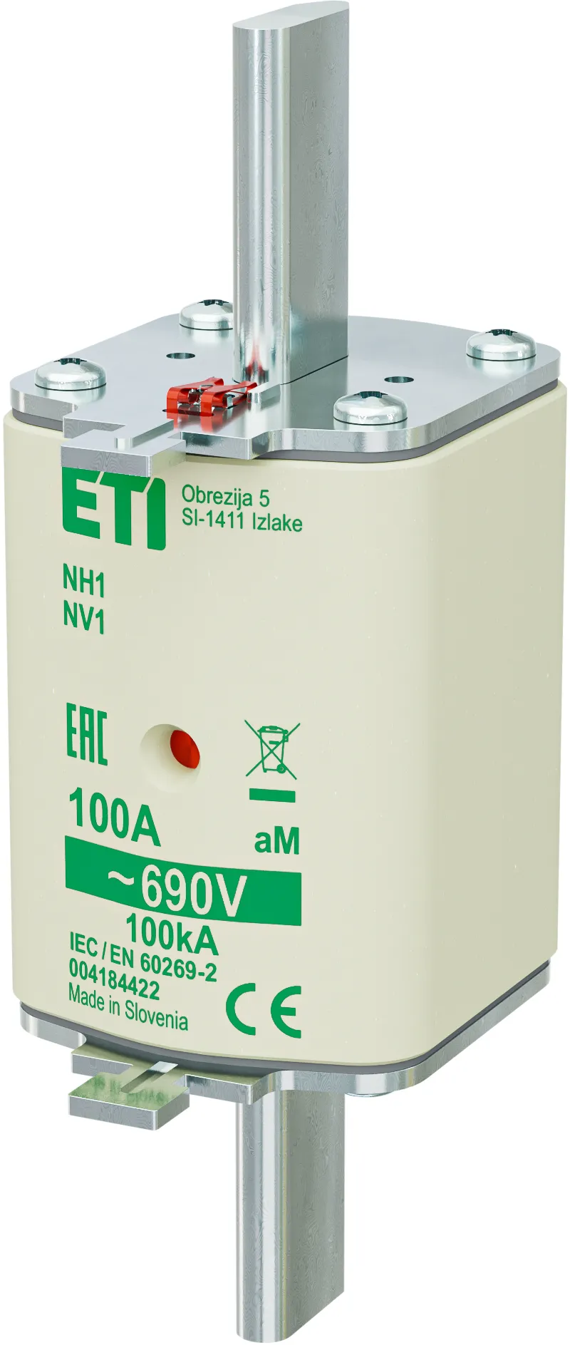 Fuse link NH1 aM 100A/690V 004184422