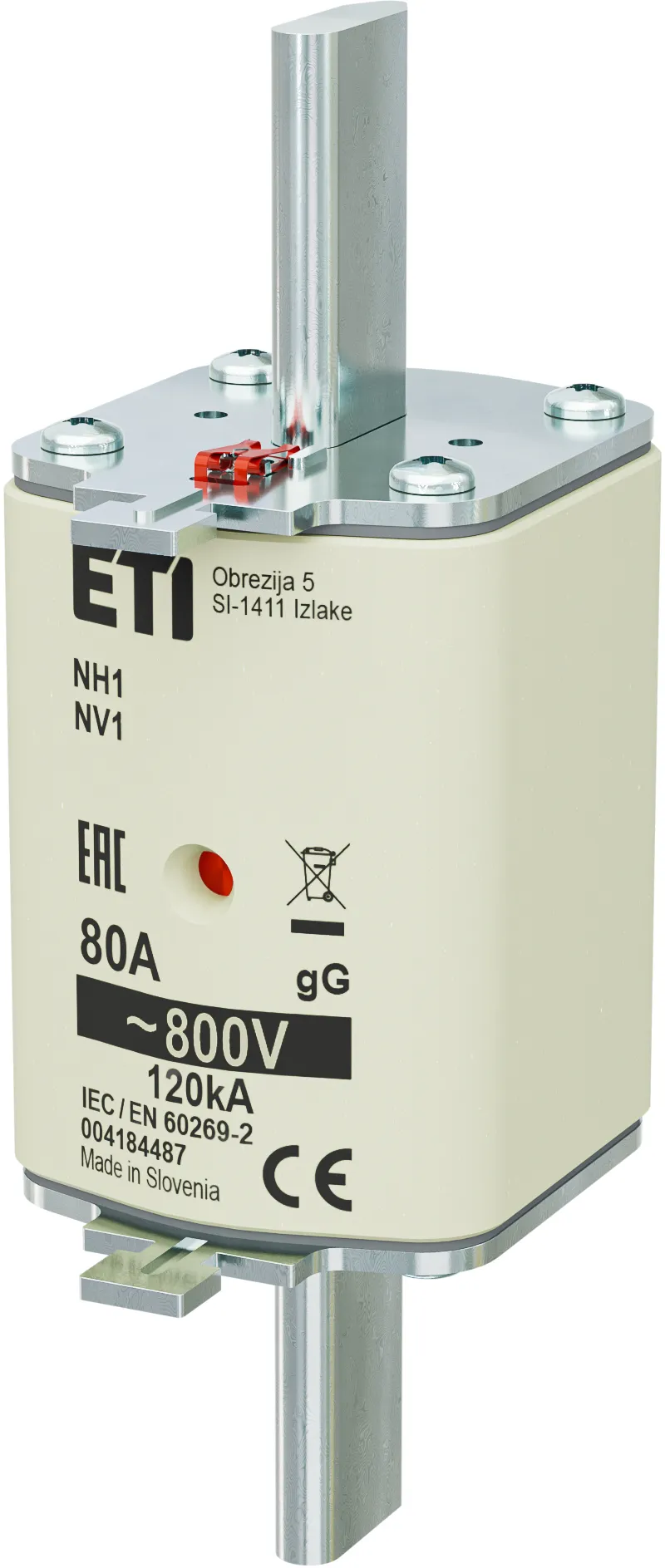 Fuse link NH1 gG 80A/800V 004184487