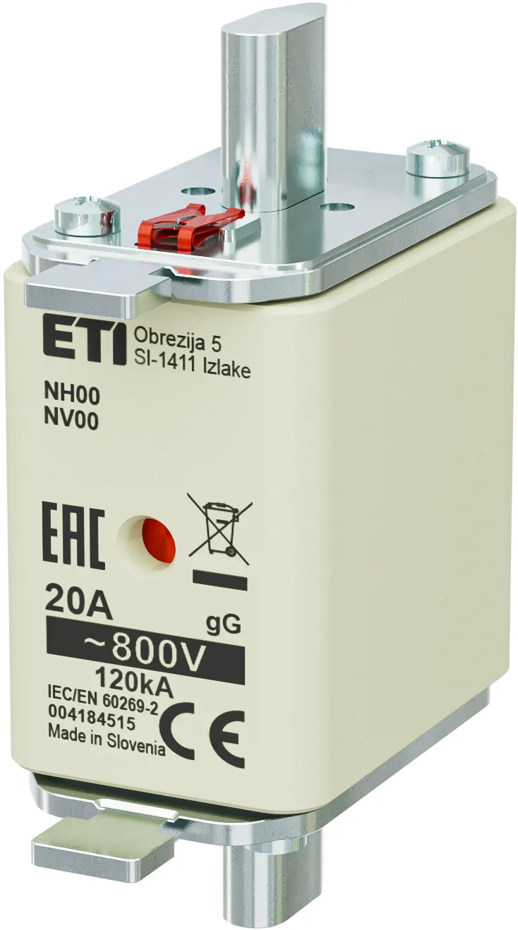 Fuse link NH00 gG 20A/800V 004184515