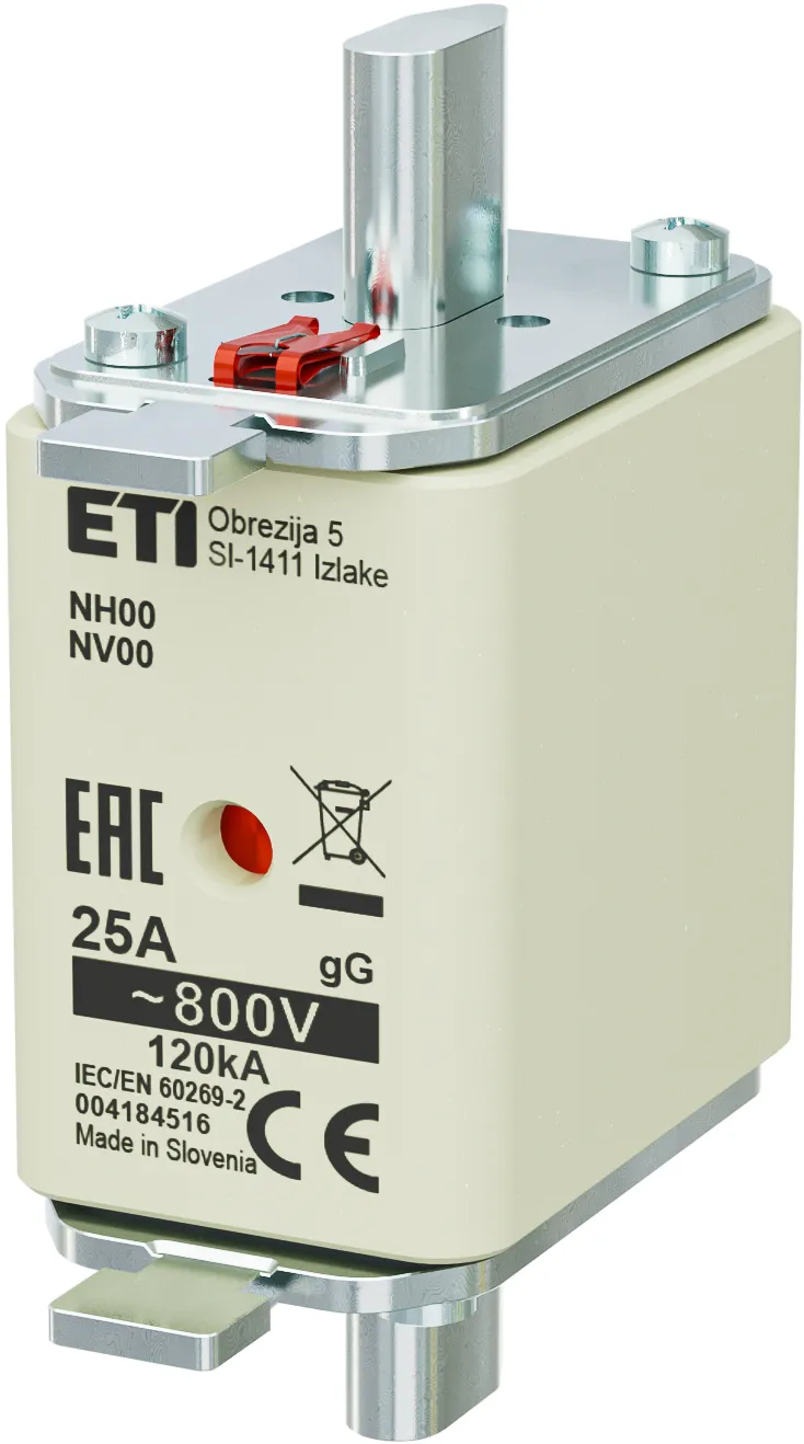 Fuse link NH00 gG 25A/800V 004184516