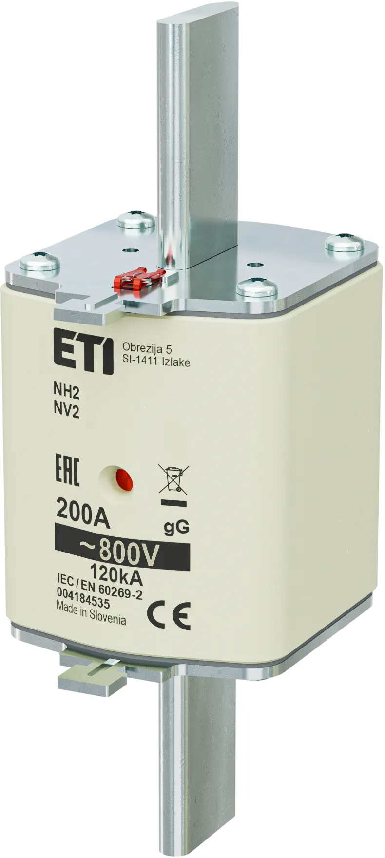 Fuse link NH2 gG 200A/800V 004184535