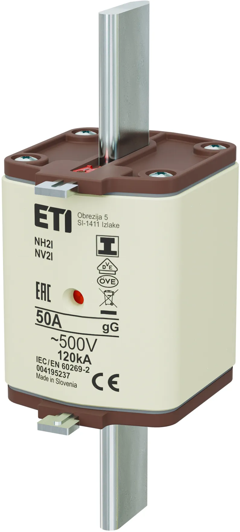 Fuse link NH2/I gG 50A/500V 004195237