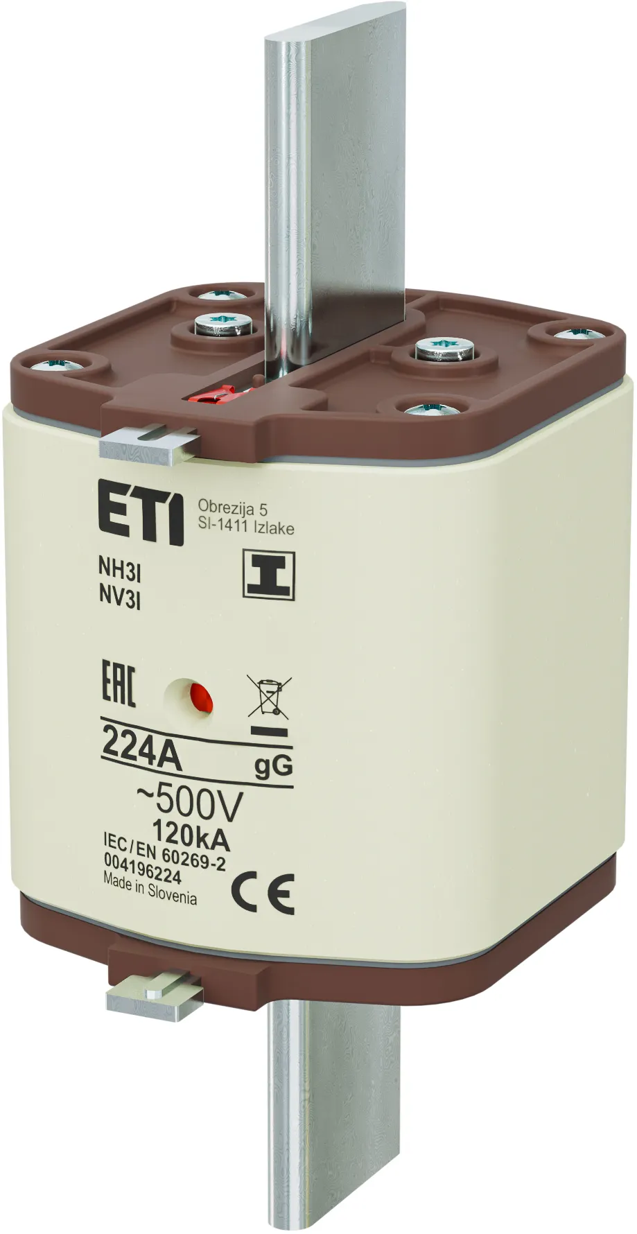 Fuse link NH3/I gG 224A/500V 004196224