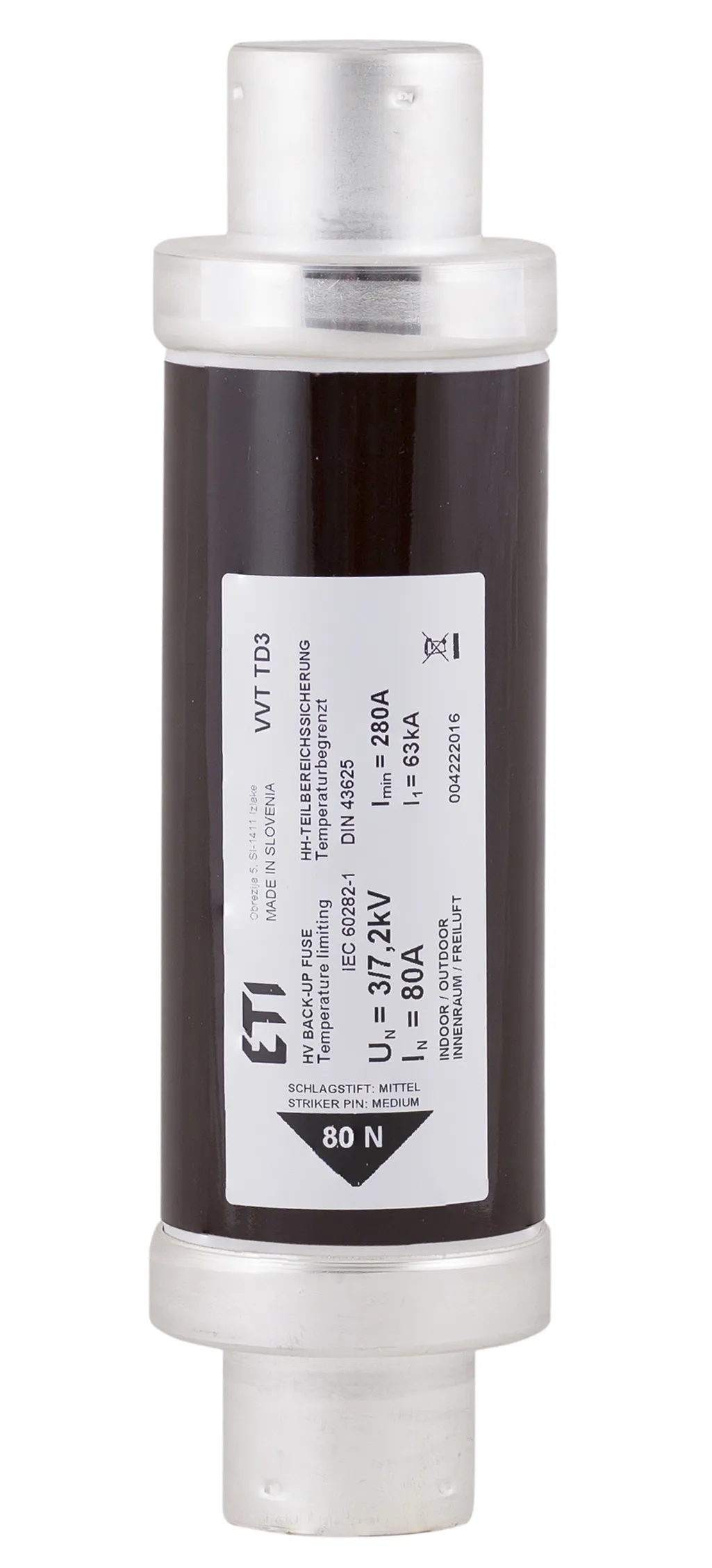 Fuse link VVC3 7,2kV/125A 292 004220518