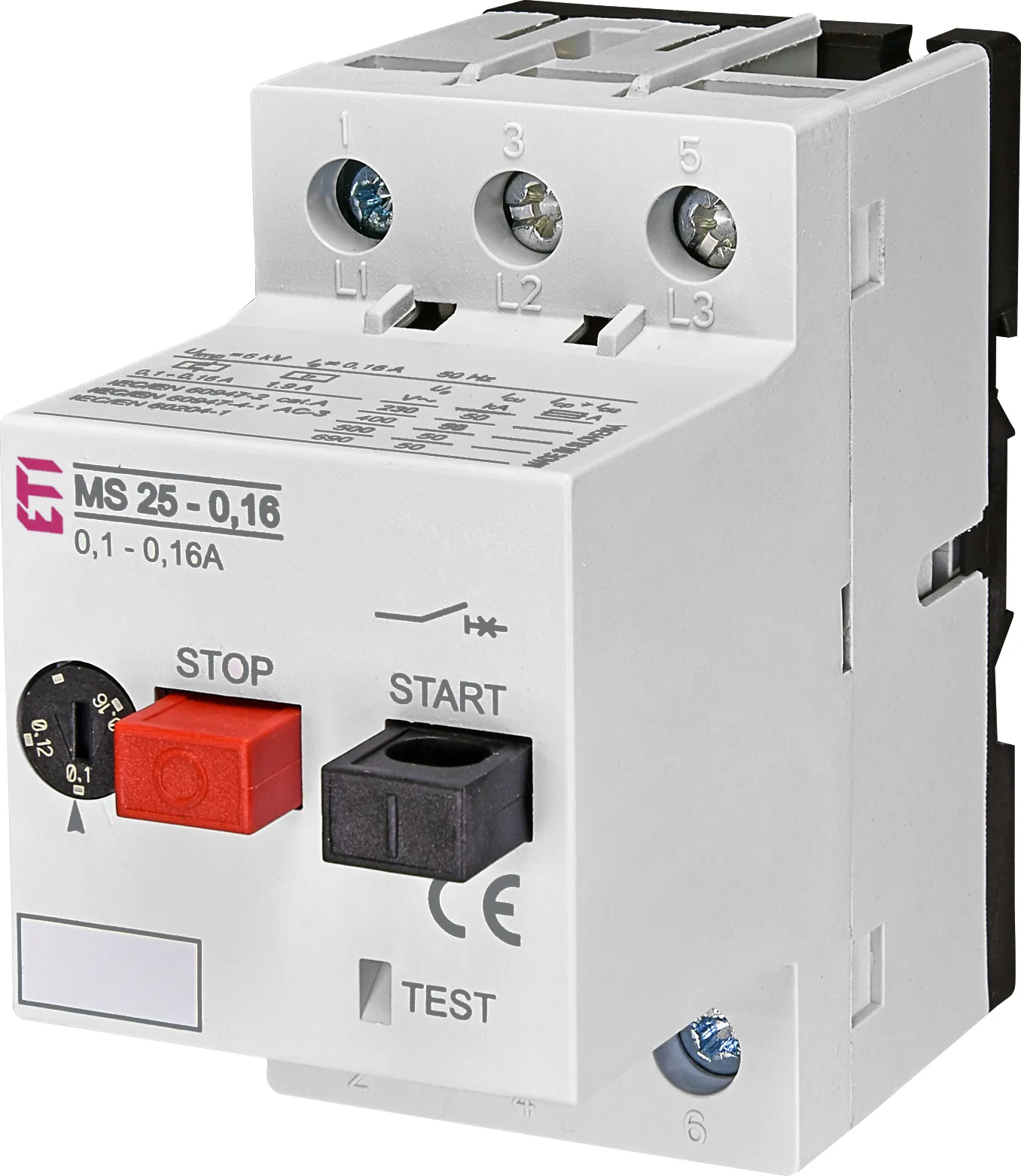 Mot.protec.circuit breaker MS25-0,16 004600010