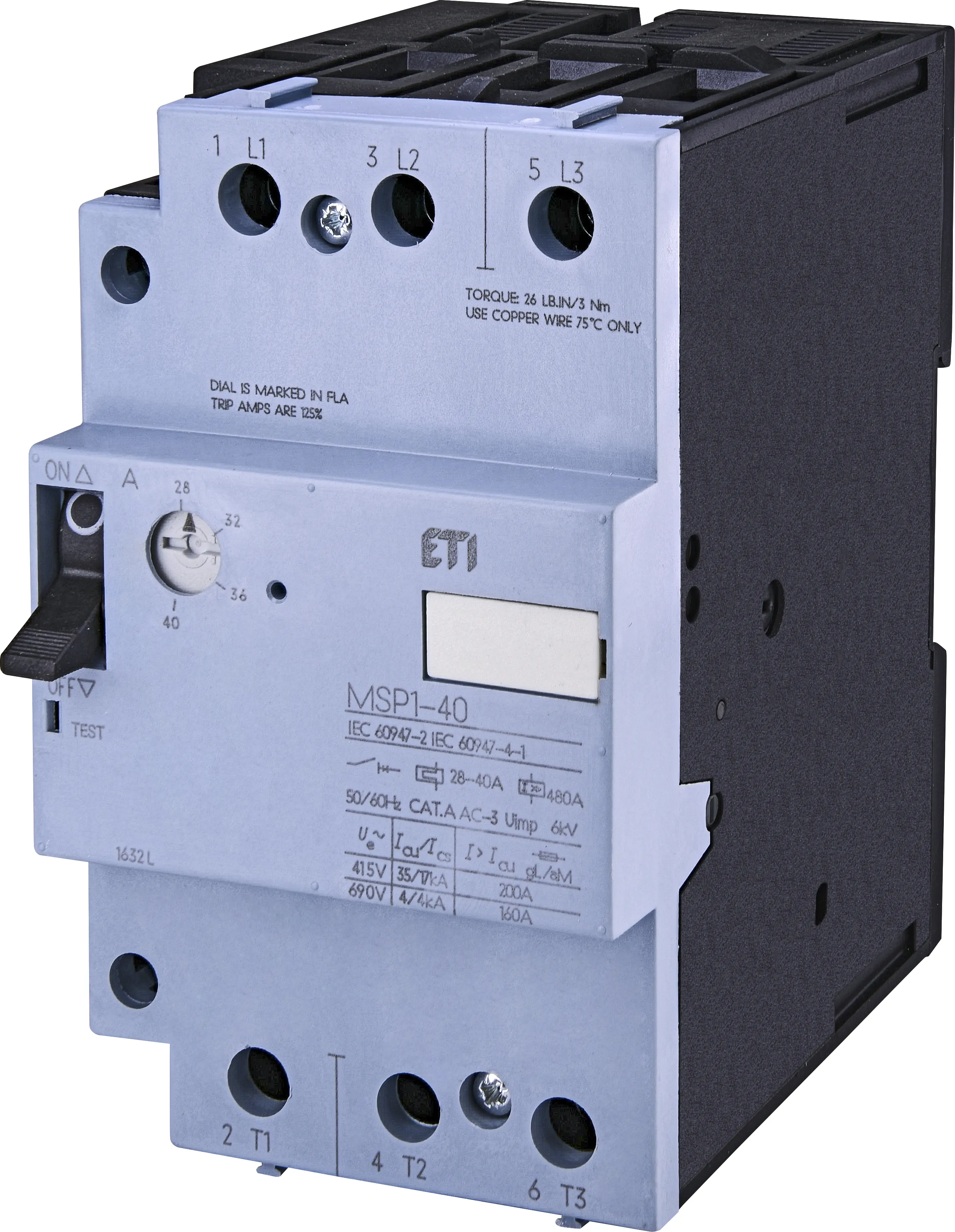 Mot.protec.circuit breaker MSP1-40 004646629