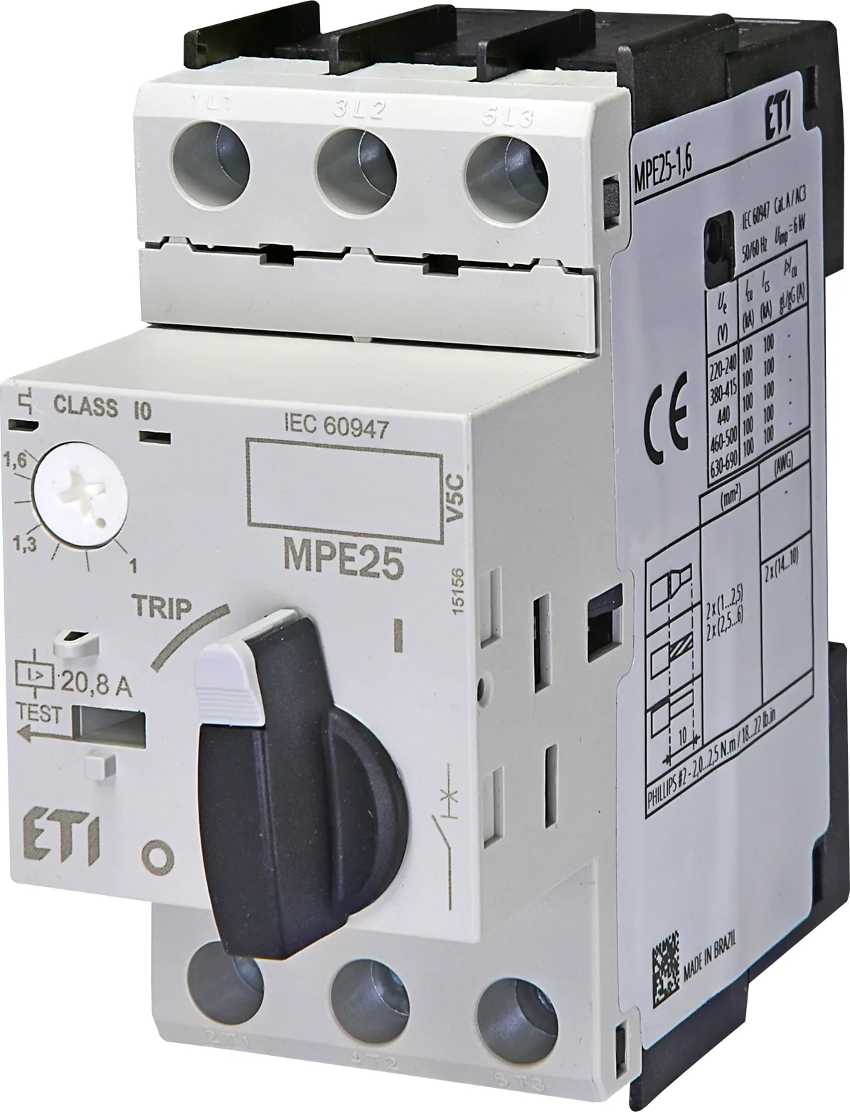 Mot.protec.circuit breaker MPE25-1,6 004648006