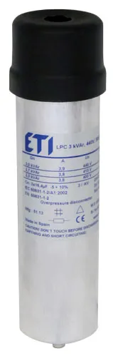 Capacitor LPC 3 kVAr, 525V, 50Hz 004656741