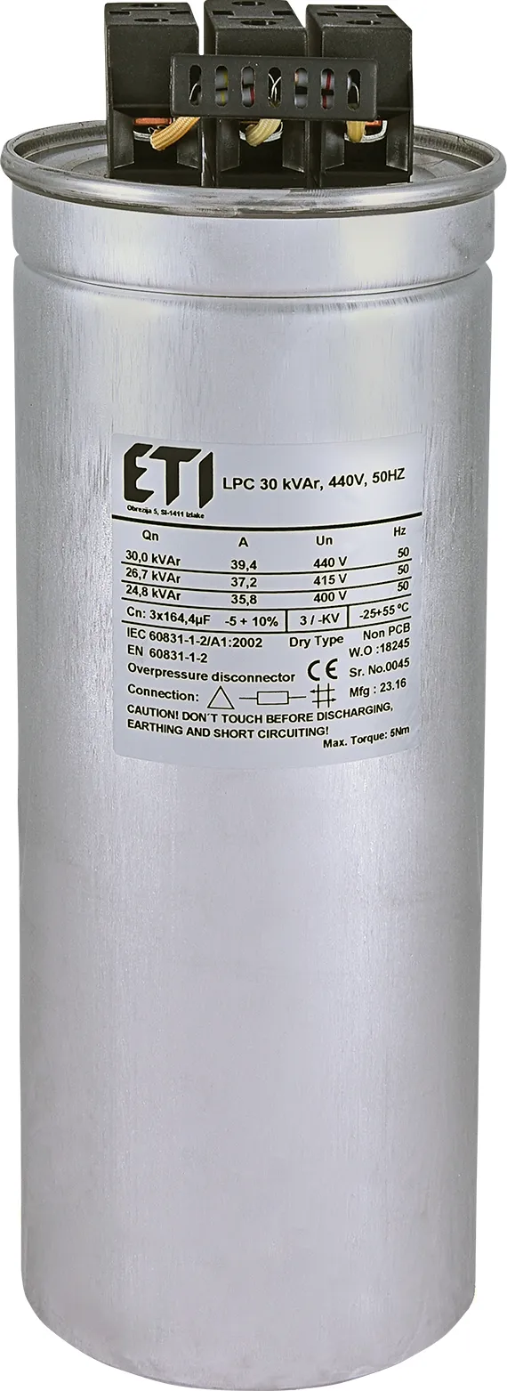 Capacitor LPC 30 kVAr, 440V, 50Hz 004656765