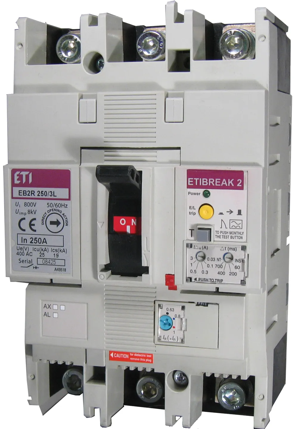 Molded Case Circuit Breaker EB2R 250/3L 160A 3P 004671581