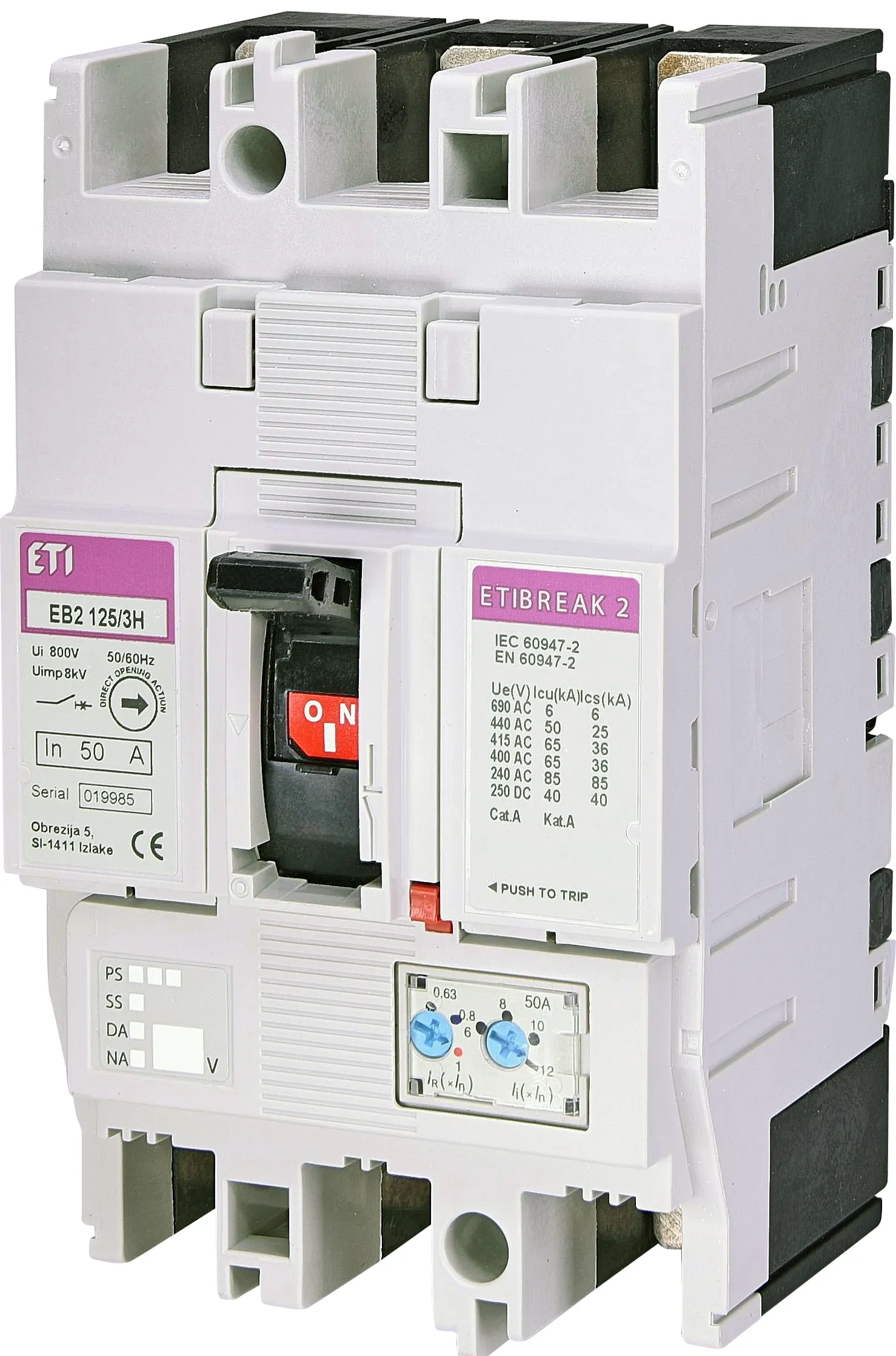 Molded Case Circuit Breaker EB2 125/3H 32A 3p 004672102
