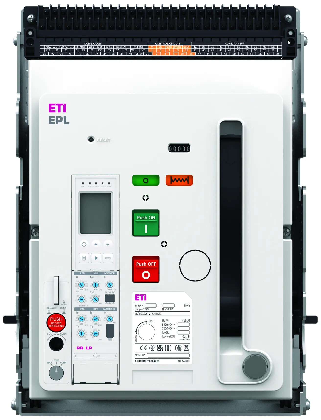 Air Circuit Breaker EPL-12 3H AD/M2C2S2/PR-LP 004695703