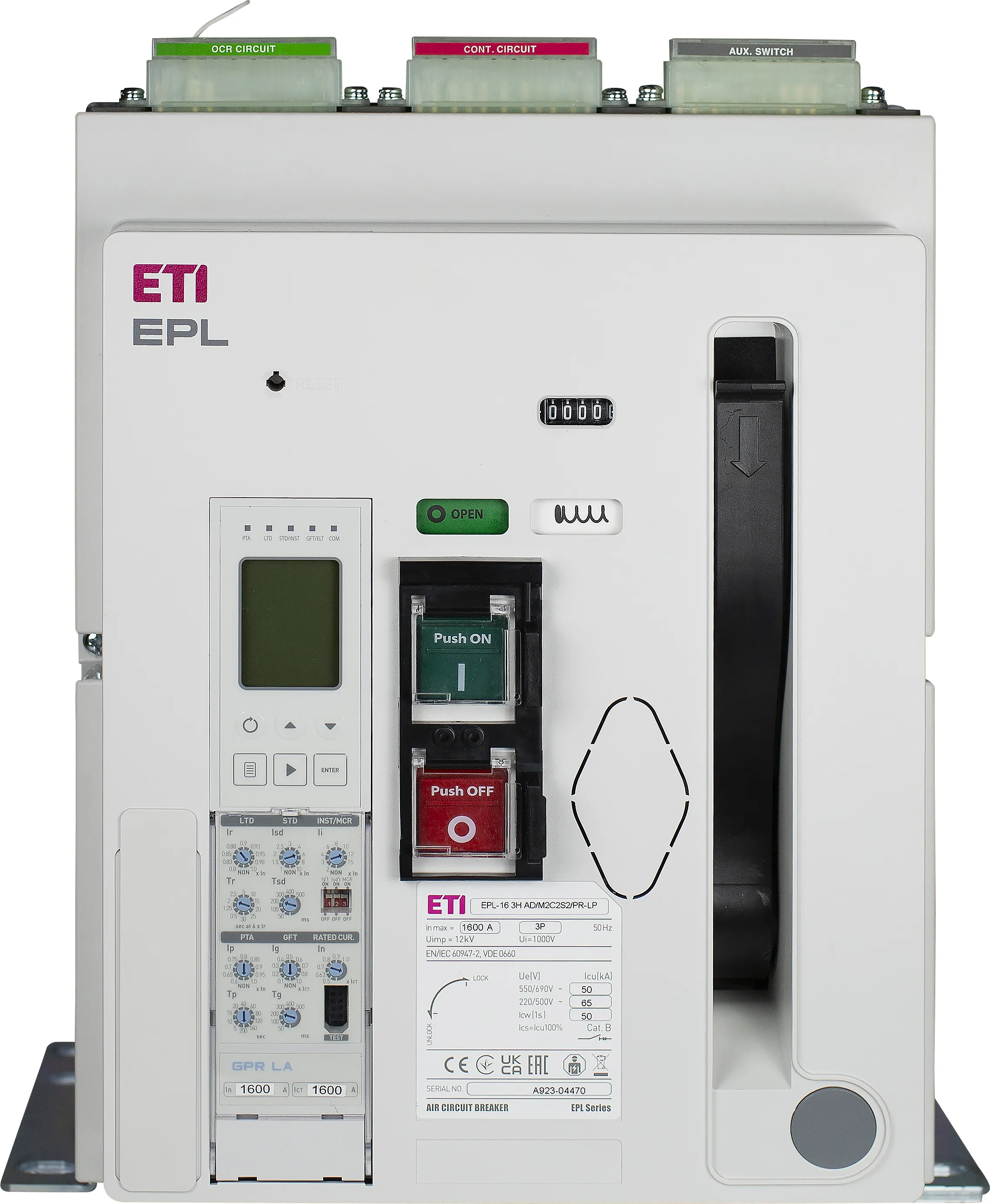 Air Circuit Breaker EPL-10 4H AF/M2C2S2/PR-LP 004695726