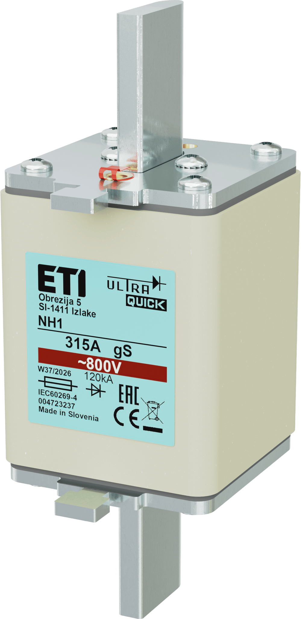 Fuse link NH1 gS 315A/800V 004723237