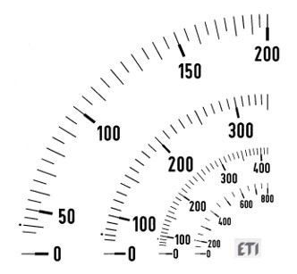 Meter scale E96 800A 004805413
